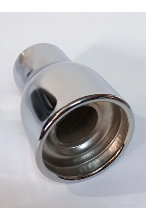 50 mm. Motosiklet (motorsiklet) minik nikelaj SESLİ egzoz eksoz ucu