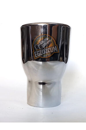 50 mm. Motosiklet (motorsiklet) minik nikelaj SESLİ egzoz eksoz ucu