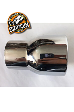 50 mm. Motosiklet (motorsiklet) minik nikelaj SESLİ egzoz eksoz ucu