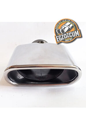 TEKLİ KARE KROM Uyumlu SESSİZ EGZOZ EKSOZ UCU