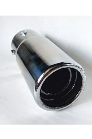Antipas Iç Kaplamalı Islık Sesli 60 Mm Nikelaj Tekli Egzoz Eksoz Ucu