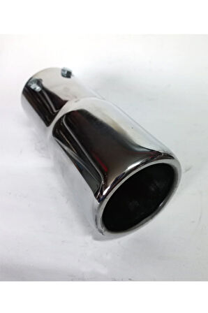 Antipas iç kaplamalı Rüzgar sesli 60 mm nikelaj tekli egzoz eksoz ucu