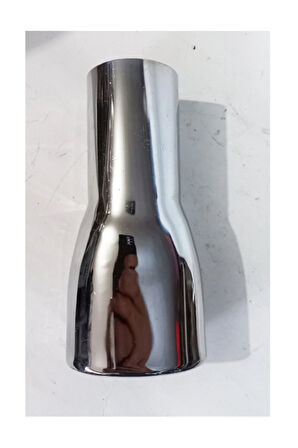 Antipas iç kaplamalı 51 mm. Yassı ISLIK SESLİ Nikelaj egzoz Uyumlu eksoz ucu tekli