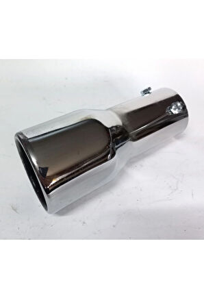 51 mm. RÜZGAR rüzgar sesli Antipas iç kaplamalı VİDALI sök/tak YUVARLAK nikelaj egzoz eksoz ucu