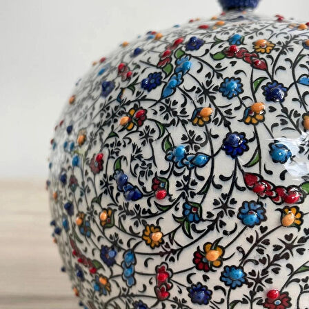 RGS HOMELİFE Özel El Yapımı Dekoratif Kapaklı Vazo "MODER-HEDİYELİK"