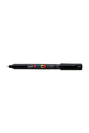 Posca Uni Pc-1Mr Renkli Boya Marker Kalemler Ultra İnce 0,7 Mm Siyah (1 Adet)