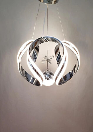 Çift Şeritli Modern LED Avize