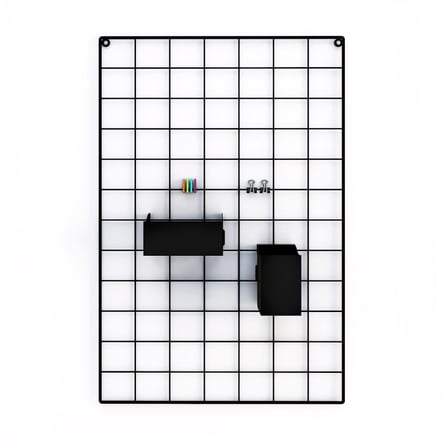 Metal Duvar Panosu Tel Pano Full Aksesuarlı 40x60 Siyah