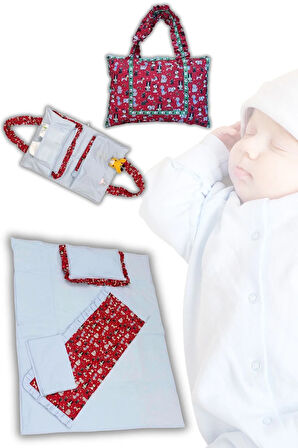 4 Parçalı Anne Bebek Çantası