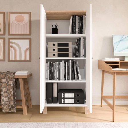 Robin Home Alaska Çok Amaçlı Dolap Mutfak Kiler Erzak Banyo Dolabı Sepet-Beyaz