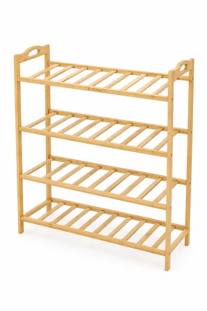 Robin Home Dekoratif Bambu 4 Raflı Ayakkabılık 67cm