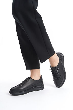 Alçak Taban Hakiki Deri Günlük Ortopedik Taban Kadın Ayakkabı Rh402