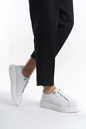 Hakiki Deri Günlük Sneakers Kadın Ayakkabı Lv2023