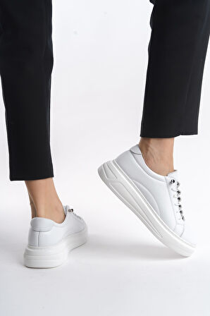 Hakiki Deri Günlük Sneakers Kadın Ayakkabı Lv2023