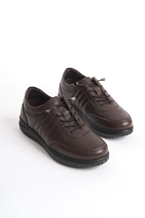 Kadın İçi Dışı Deri Ortopedik Alçak Taban Kadın Ayakkabı Anne Ayakkabı Lv2502