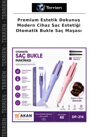 Premium Estetik Dokunuş Modern Cihaz Sac Estetiği Otomatik Bukle Saç Maşası
