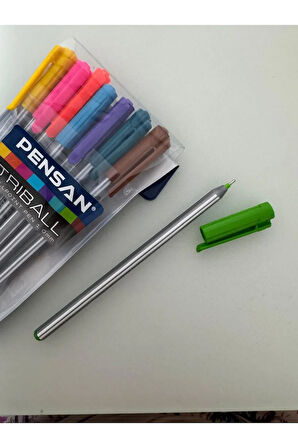 Tükenmez Kalem Triball 1.0 MM Bilye Uç 8 Lİ Renkli