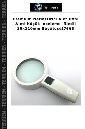 Premium Netleştirici Alet Hobi Aleti Küçük İnceleme -3ledli 30x110mm Büyüteçdt7666