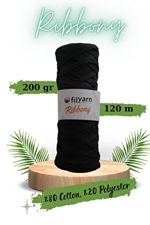 Ribbony Örgü İpi Sepet, , paspas, kırlent, çanta 