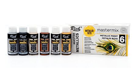 Rich Mastermix Lux Akrilik Boya Seti 30 Renk Canlı- Pastel- Metalik Renkler