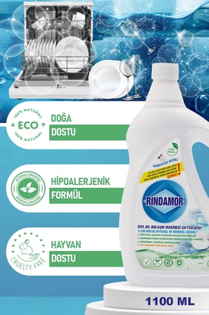  Doğal Bi̇Tki̇Sel Elde Bulaşik Ve Sivi Jel Maki̇Ne Bulaşik Deterjani Seti̇