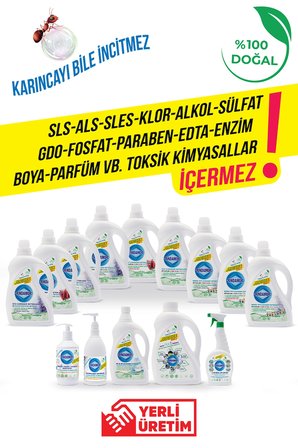  Doğal Bi̇Tki̇Sel Bebek Çamaşir Deterjani Organi̇K Lavanta Yağli-Leke Çikarici Seti̇