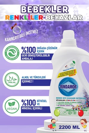  Doğal Bi̇Tki̇Sel Bebek Çamaşir Deterjani Organi̇K Lavanta Yağli-Leke Çikarici Seti̇