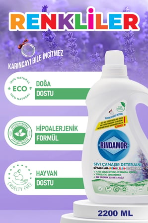  Doğal Bi̇Tki̇Sel Tüm Renkler Çamaşir Deterjani Organi̇K Lavanta Yağli Ve Leke Çikarici Seti̇