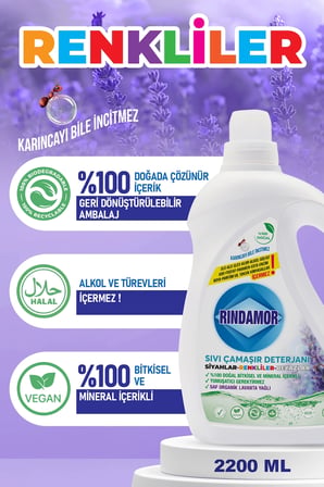  Doğal Bi̇Tki̇Sel Tüm Renkler Çamaşir Deterjani Organi̇K Lavanta Yağli Ve Leke Çikarici Seti̇