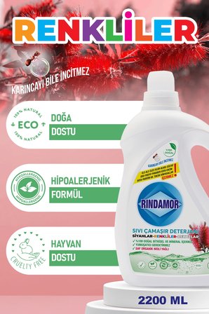  Doğal Bi̇Tki̇Sel Tüm Renkler Çamaşir Deterjani Seti̇-Organi̇K Ni̇Oli̇ Yağli Kendi̇Nden Yumuşaticili