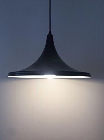 RİOLİGHT SİYAH İÇİ BEYAZ METAL SARKIT ÇAP: 36 CM