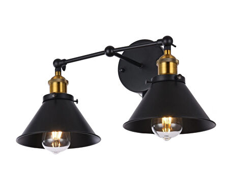 RIOLIGHT RETRO HAREKETLİ BAŞLIK İKİLİ METAL RUSTİK  APLİK