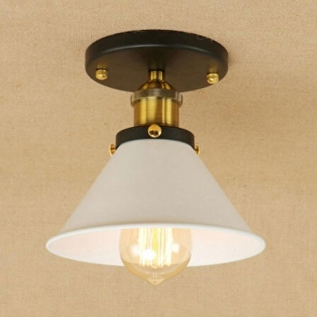 RIOLİGHT RETRO METAL TEKLİ RUSTİK TAVAN PLOFONYER