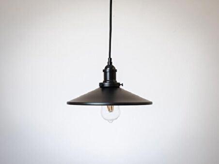 RİOLİGHT RETRO TEKLİ METAL SARKIT AVİZE ŞAPKA ÇAPI: 28CM