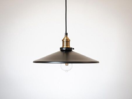 RİOLİGHT RETRO TEKLİ METAL SARKIT AVİZE ŞAPKA ÇAPI: 38CM