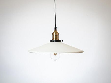 RİOLİGHT RETRO TEKLİ METAL SARKIT AVİZE ŞAPKA ÇAPI: 38CM