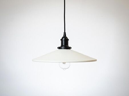 RİOLİGHT RETRO TEKLİ METAL SARKIT AVİZE ŞAPKA ÇAPI: 38CM