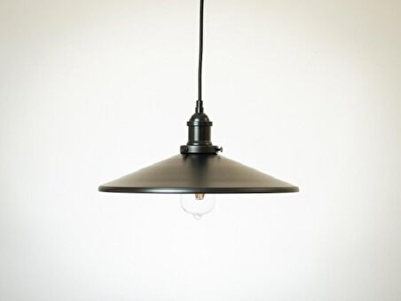 RİOLİGHT RETRO TEKLİ METAL SARKIT AVİZE ŞAPKA ÇAPI: 38CM