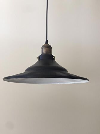 RİOLİGHT RETRO METAL SARKIT AVİZE RUSTİK TEKLİ AVİZE ÇAP: 36 CM