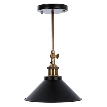 RİOLİGHT RETRO MAFSALLI HAREKETLİ BAŞLIK METAL TAVAN AVİZESİ ŞAPKA ÇAPI: 22CM