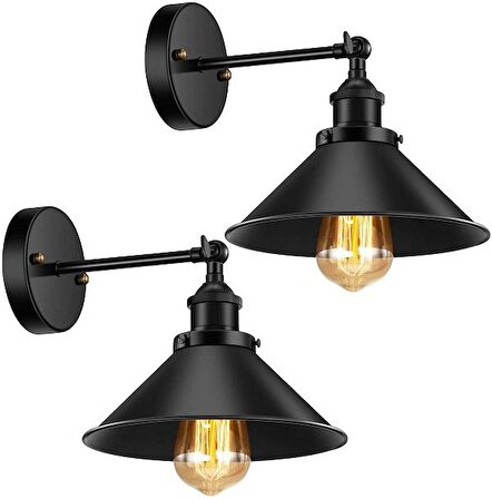 RİOLİGHT RETRO MAFSALLI HAREKETLİ BAŞLIK METAL APLİK ÇAP: 22CM NOT: 1ADET FİYATIDIR.