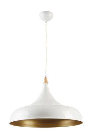 RİOLİGHT RETRO BEYAZ İÇİ GOLD TEKLİ METAL SARKIT AVİZE ÇAP: 50CM