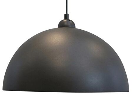 RİOLİGHT RETRO SİYAH TEKLİ METAL SARKIT AVİZE ŞAPKA ÇAPI: 30CM