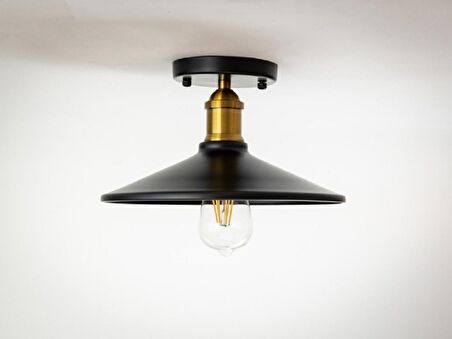 RİOLİGHT RETRO13,RUSTİK MUTFAK,ODA,KOLİDOR İÇİN TEKLİ METAL SARKIT PLOFONYER AVİZE ÇAP:28CM