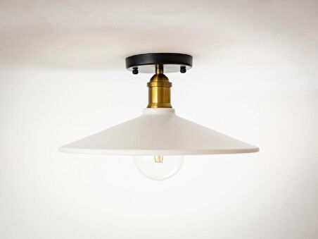 RİOLİGHT RETRO6,RUSTİK MUTFAK,ODA,SALON CAFELER İÇİN TEKLİ METAL PLOFONYER AVİZE ÇAP:38CM