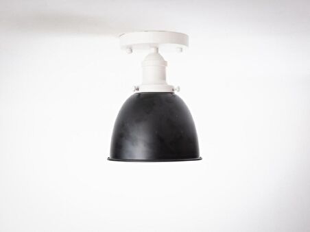 RİOLİGHT RETRO1,RUSTİK,VİNTAGE HOL,MUTFAK,ODA,CAFE İÇİN 1XE27 DUYLU TEKLİ METAL PLOFONYER AVİZE