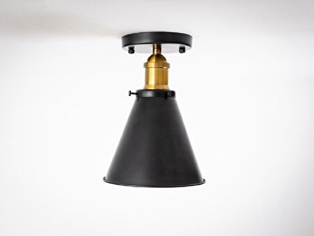 RİOLİGHT RETRO5,RUSTİK,VİNTAGE HOL,MUTFAK,ODA,CAFE İÇİN 1XE27 DUYLU TEKLİ METAL PLOFONYER AVİZE