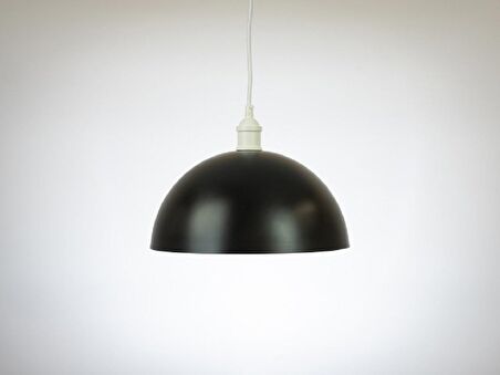 RİOLİGHT RETRO,RUSTİK1,VİNTAGE MUTFAK,ODA,SALON,CAFE İÇİN SİYAH TEKLİ METAL SARKIT AVİZE ÇAP:30CM