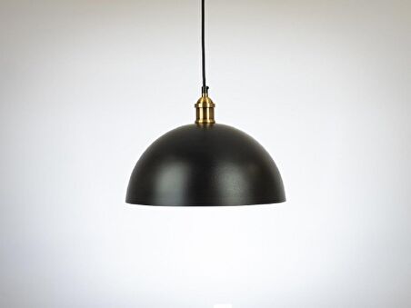 RİOLİGHT RETRO32,RUSTİK,VİNTAGE MUTFAK,ODA,SALON,CAFE İÇİN SİYAH TEKLİ METAL SARKIT AVİZE ÇAP:40CM