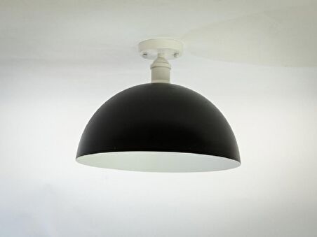 RİOLİGHT RETRO1,RUSTİK,VİNTAGE ODA,MUTFAK,SALON,CAFELER İÇİN SİYAH METAL PLOFONYER AVİZE ÇAP:30CM